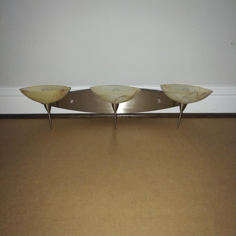 BESA LIGHTNG STUNNING SATIN NICKEL 3-LIGHT FIXTURE